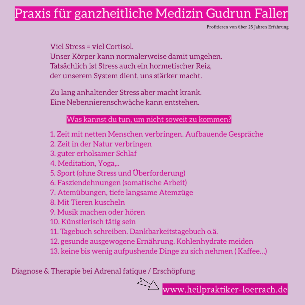 Nebennierenschwäche Praxis Lörrach